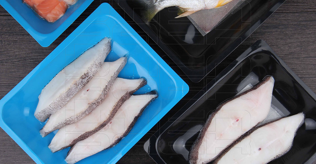 鳕鱼块热成型贴体包装