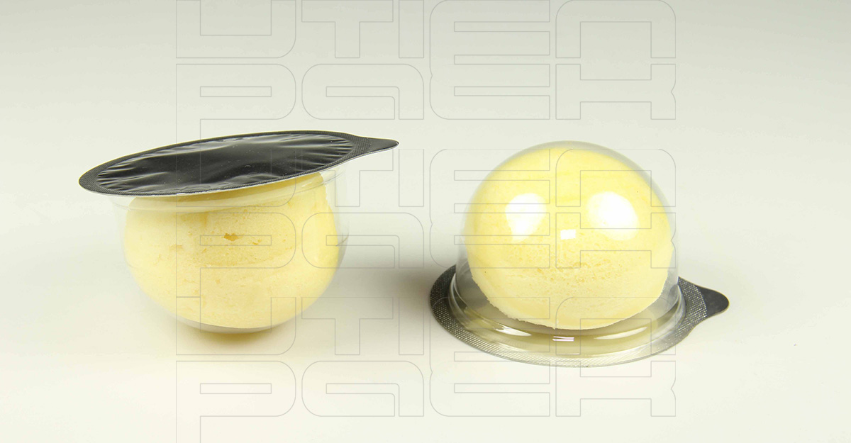 圆形奶香蛋糕热成型气调包装