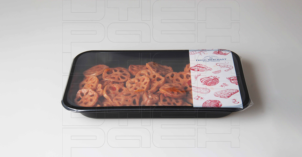 卤藕片预制盒气调包装